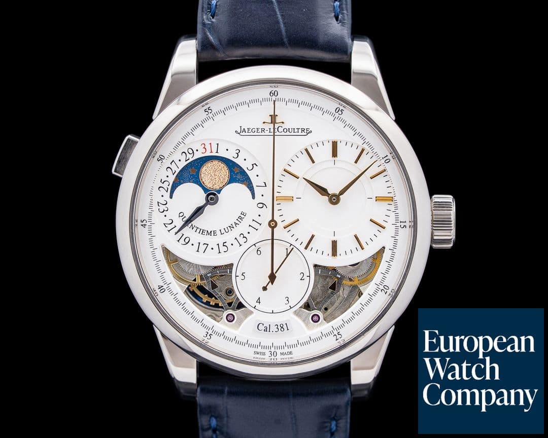Image of Jaeger-LeCoultre Q6043420 Duometre Quantieme Lunaire 18K White Gold Silver Dial