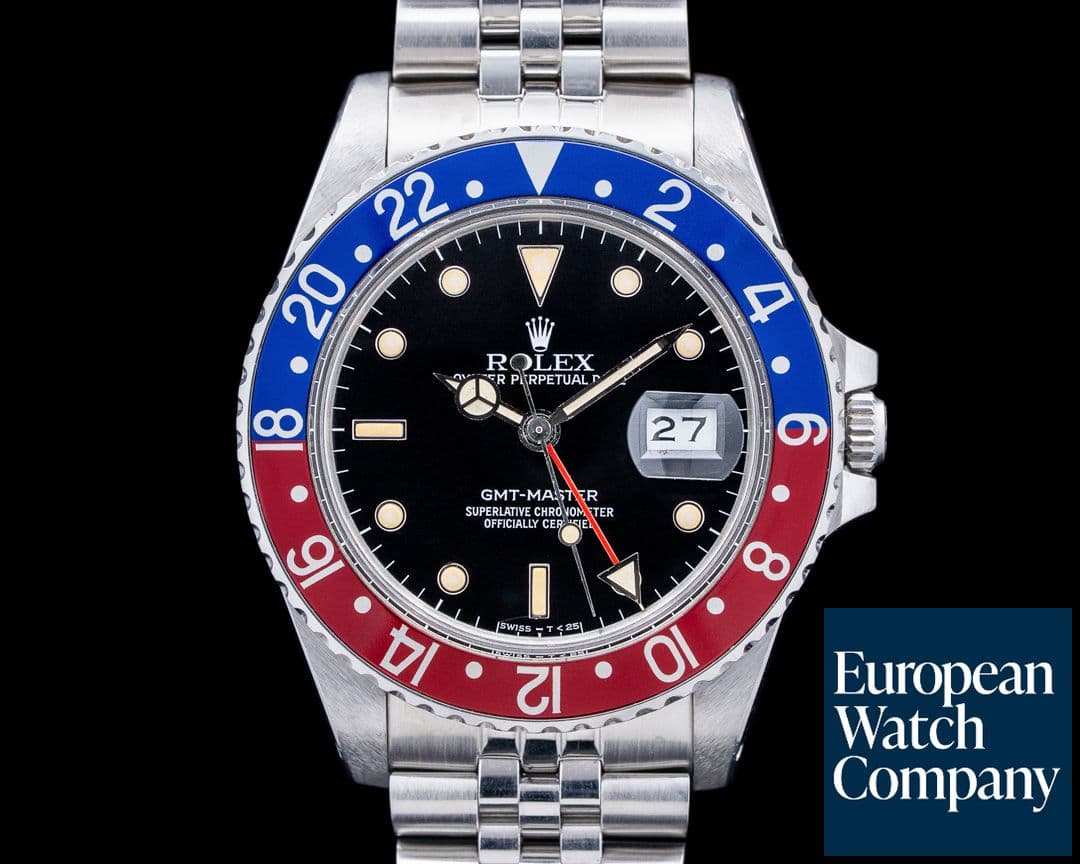 Image of Rolex 16750 GMT-Master SS Black Dial Circa. 1988