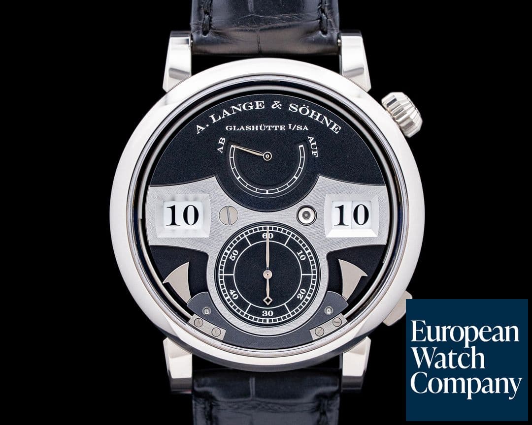 Image of A. Lange & Söhne 145.029F Zeitwerk Striking Time 18K White Gold Black Dial