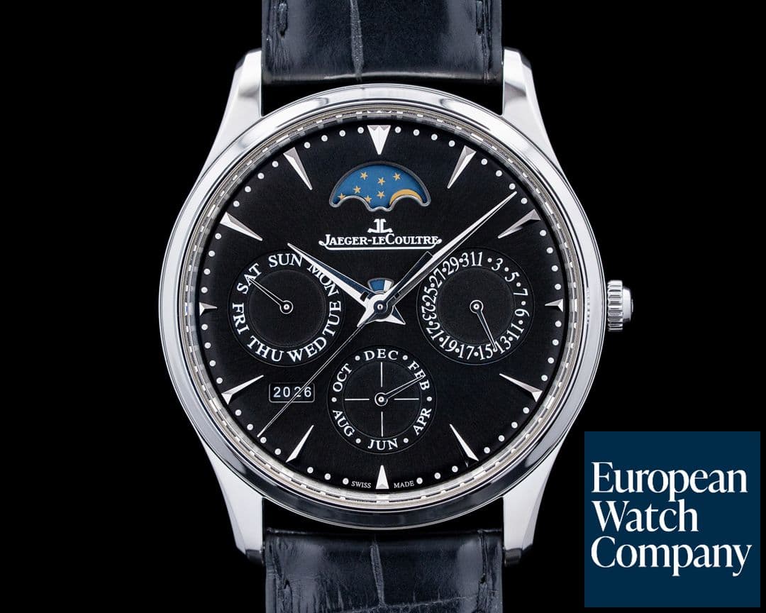 Image of Jaeger LeCoultre Q1308470 Master Ultra Thin Perpetual SS Black Dial
