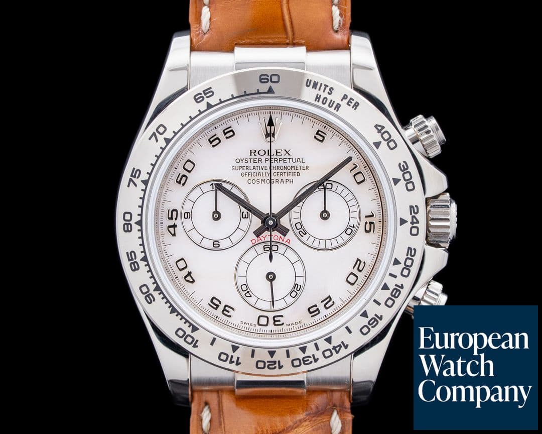 Image of Rolex 116519 Daytona 18K White Gold Mother of Pearl Dial