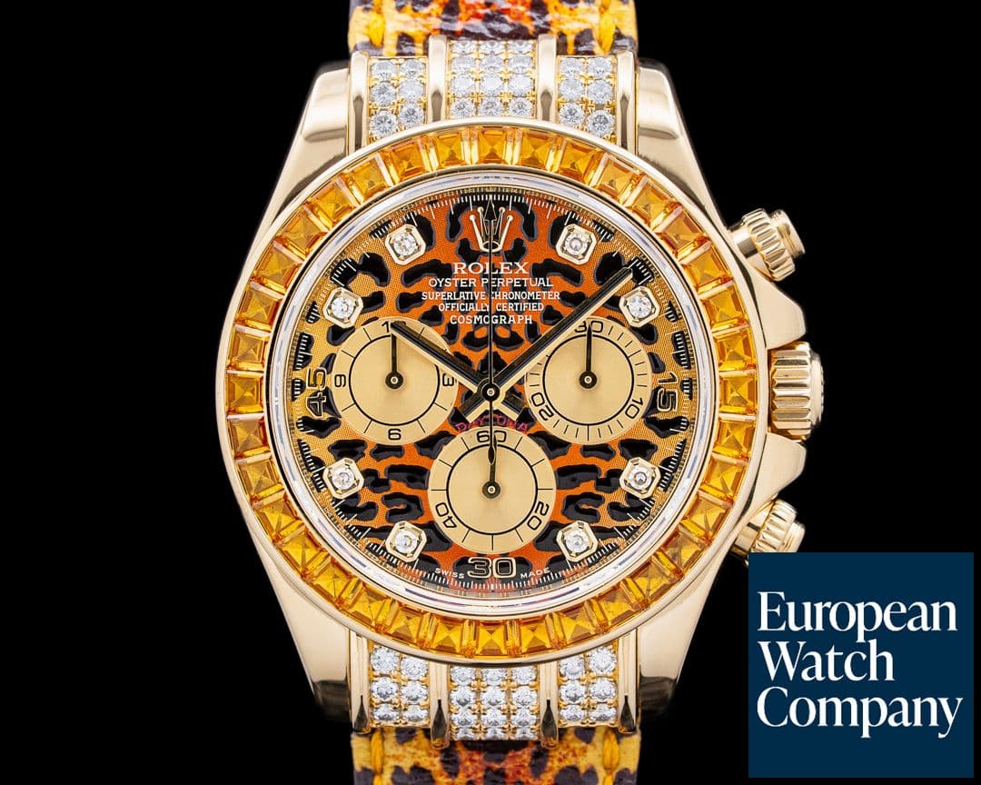 Image of Rolex 116598 SACO Daytona "Leopard" 18K Yellow Gold
