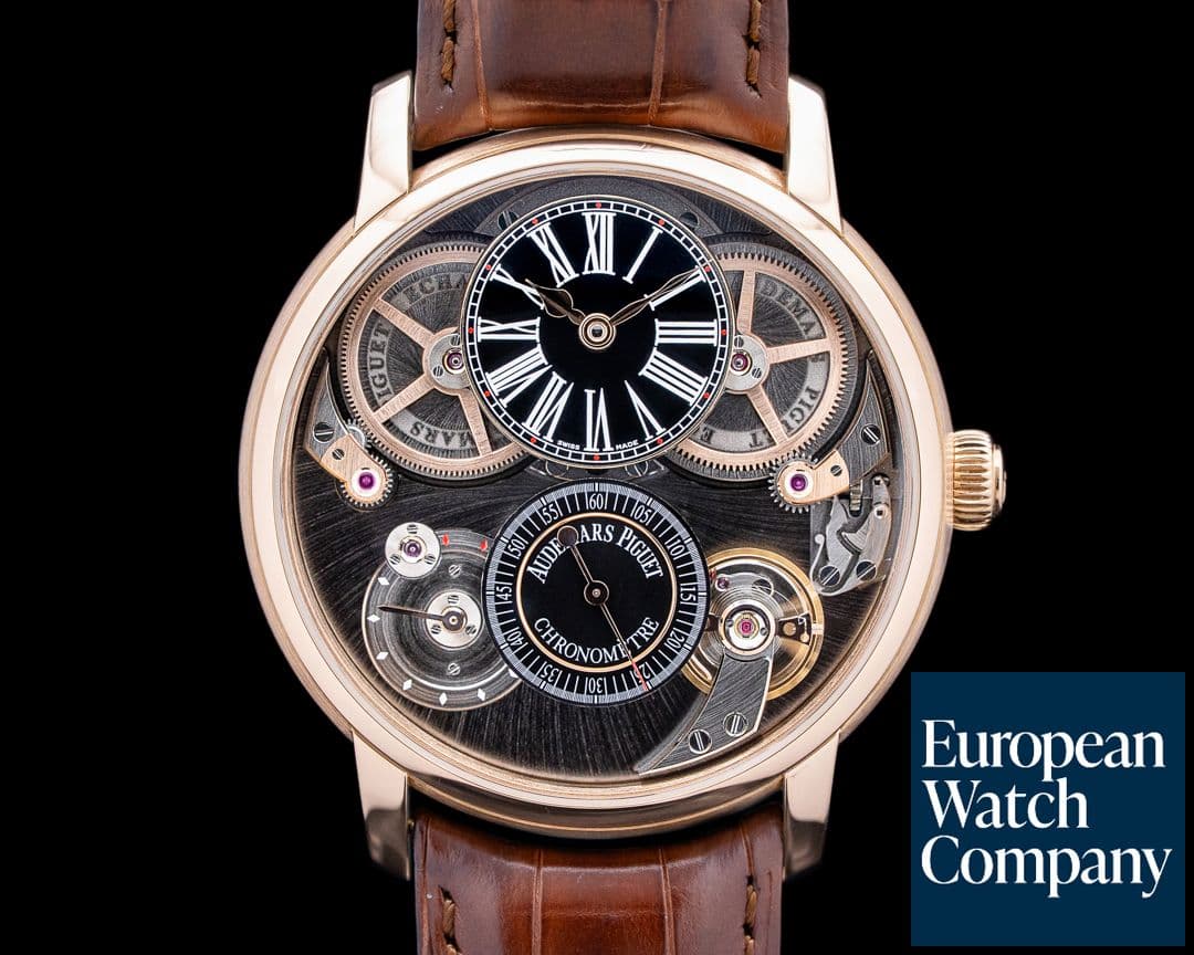 Image of Audemars Piguet 26153OR Jules Audemars Chronometer 18K Rose Gold Skeleton Dial