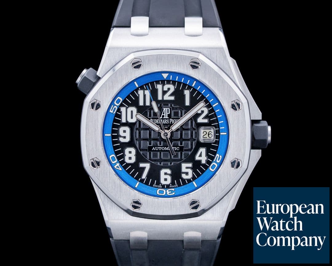 Image of Audemars Piguet 15701ST Royal Oak Offshore Scuba SS Black Dial