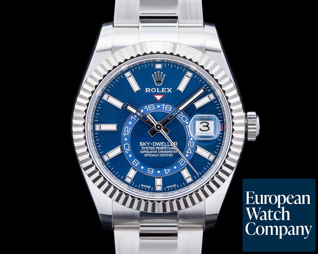 Image of Rolex 326934 Sky-Dweller SS Blue Dial