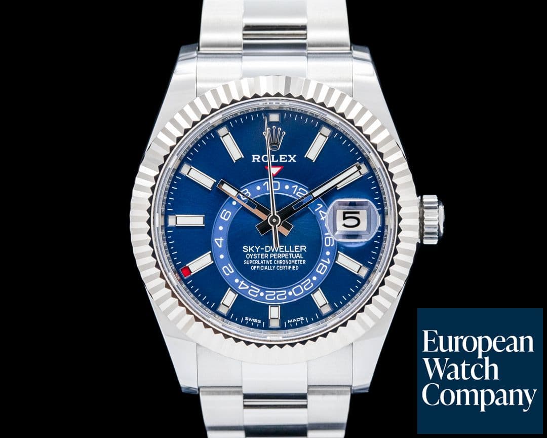 Image of Rolex 326934 Sky-Dweller SS Blue Dial