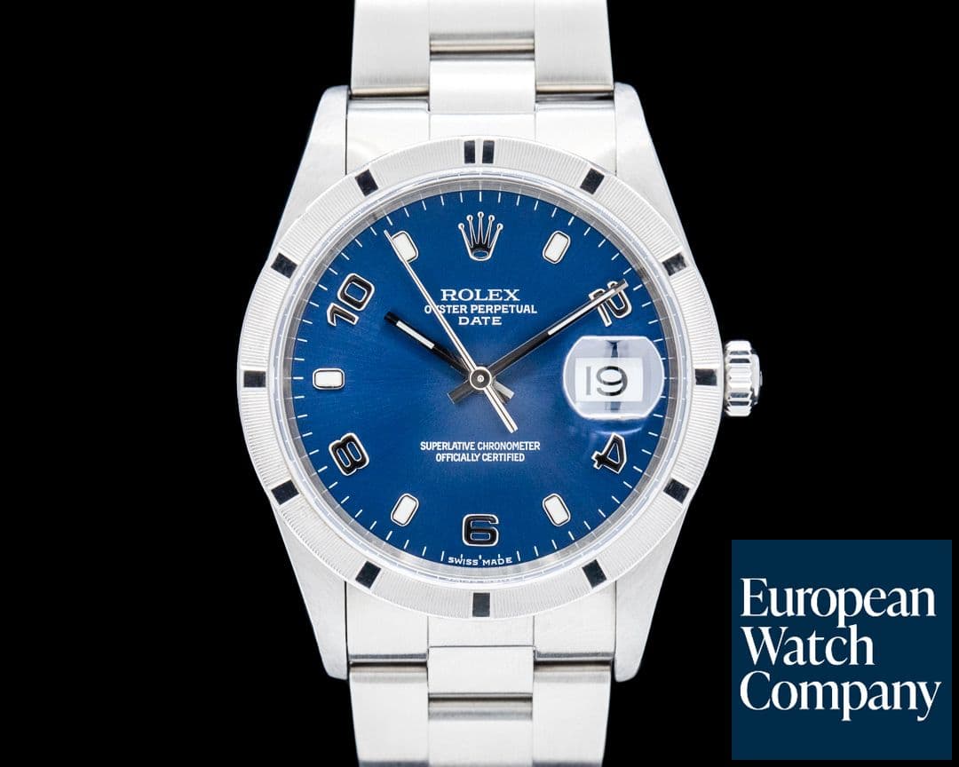 Image of Rolex 15210 Oyster Perpetual Date SS Blue Dial