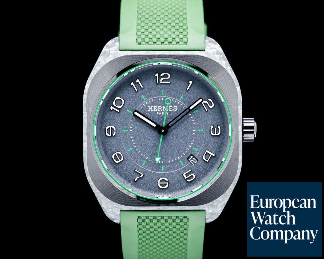 Image of Hermes W402991WW00 H08 Black Glass Fiber Composite Concrete Dial 2025