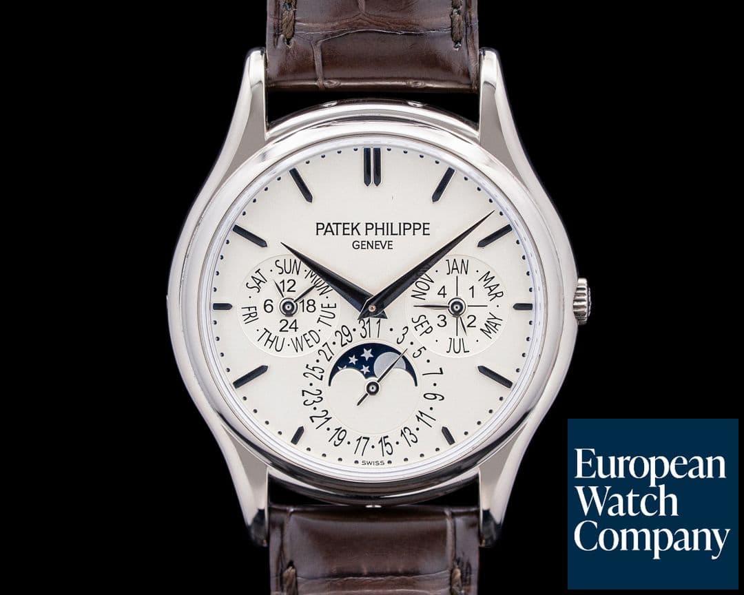 Image of Patek Philippe 5140G Perpetual Calendar Ultra Thin 18K White Gold Silver Dial