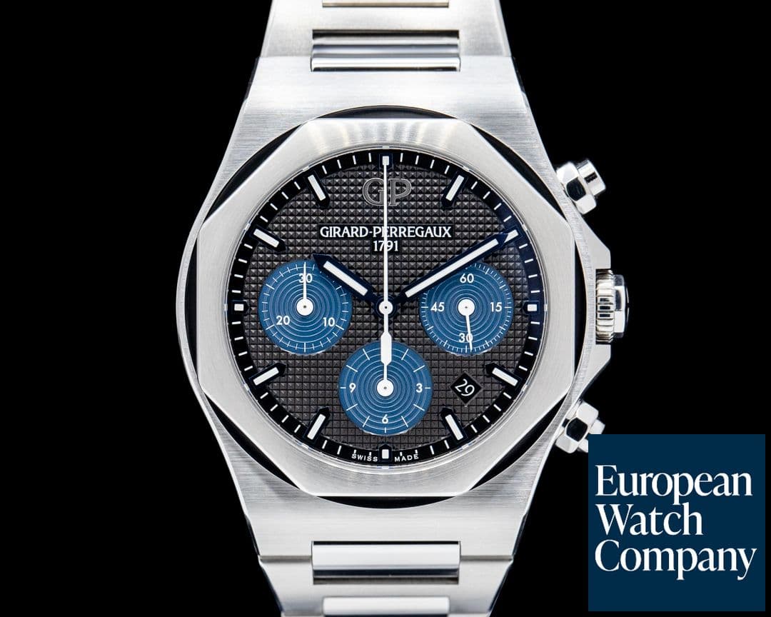 Image of Girard Perregaux Laureato Chronograph 42MM SS Black Dial