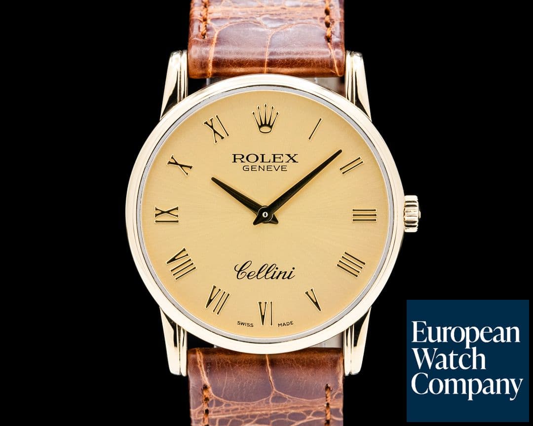 Image of Rolex 5116/8 Cellini 18K Yellow Gold Champagne Dial Circa. 2005