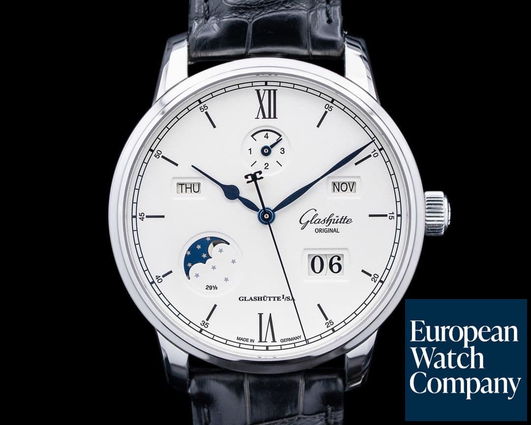 Image of Glashütte Original 1-36-02-01-02-61 Senator Excellence Perpetual Calendar SS Silver Dial
