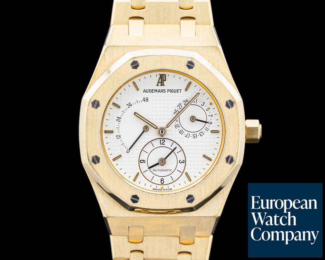 Image of Audemars Piguet 25730BA Royal Oak Dual Time 18K Yellow Gold White Dial