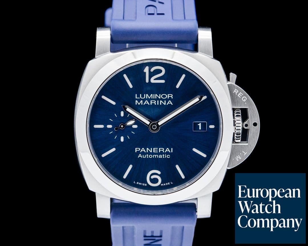 Image of Panerai PAM01370 Luminor Marina Quaranta SS Blue Dial