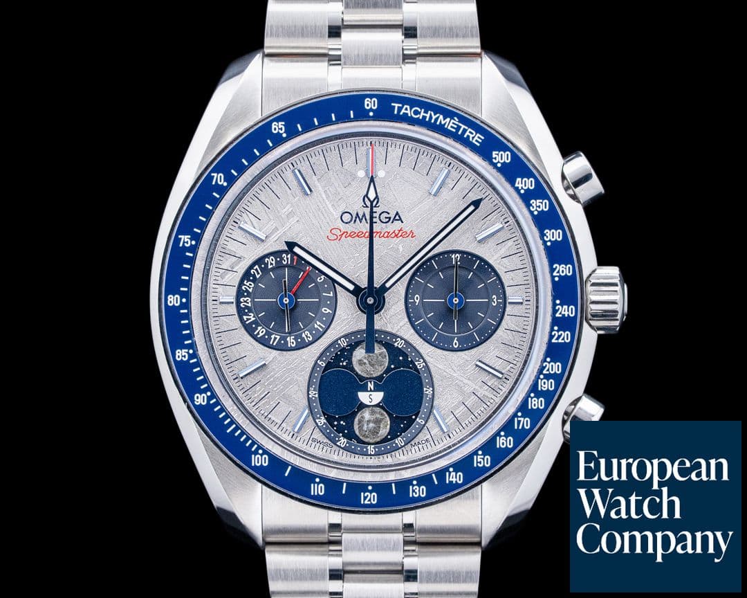 Image of Omega Speedmaster Moonphase SS Meteorite Dial 2025