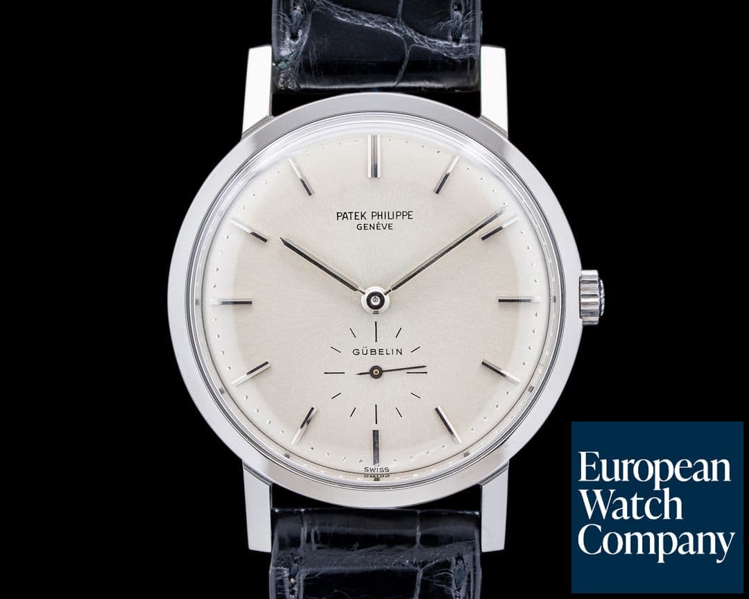 Image of Patek Philippe 3466 Calatrava GUBELIN Stainless Steel Silver Dial