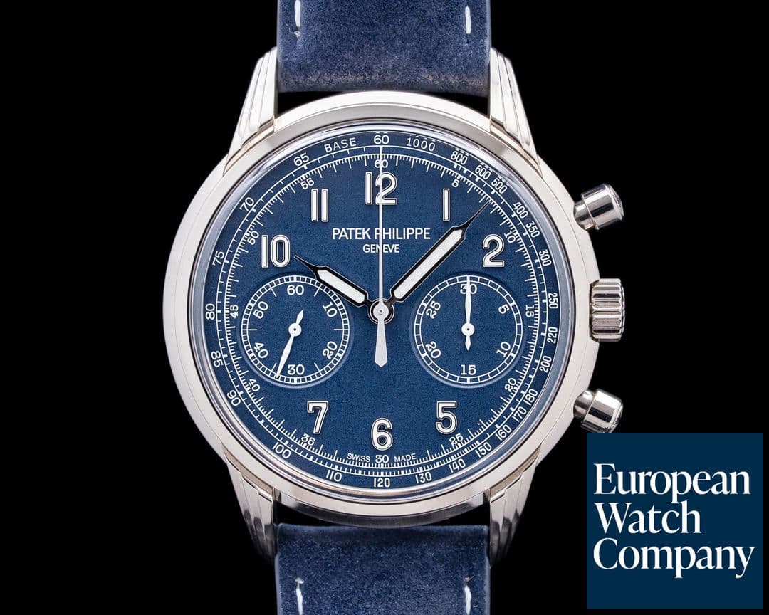Image of Patek Philippe 5172G Chronograph 18K White Gold Blue Dial