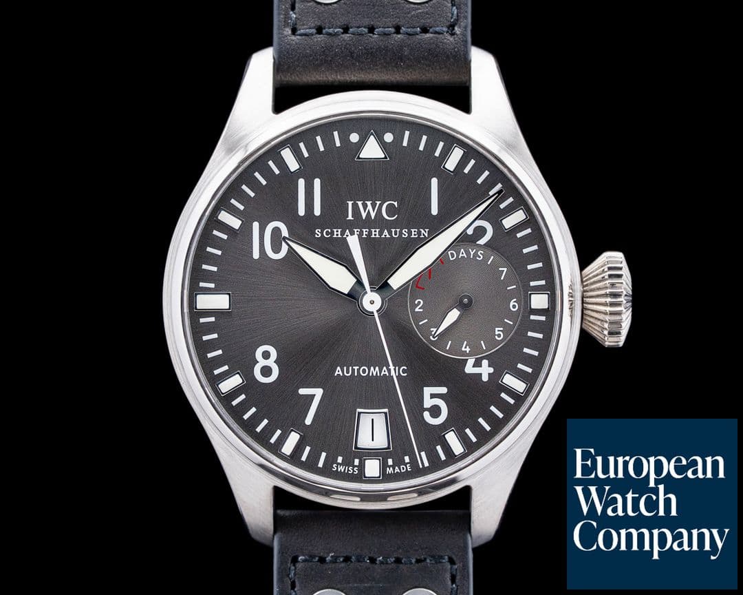 Image of IWC IW500402 Big Pilot 18K White Gold Gray Dial