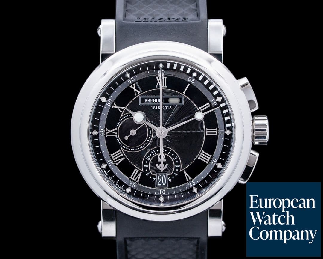 Image of Breguet 5823PT H2 5ZU Marine Chronograph Platinum Black Dial