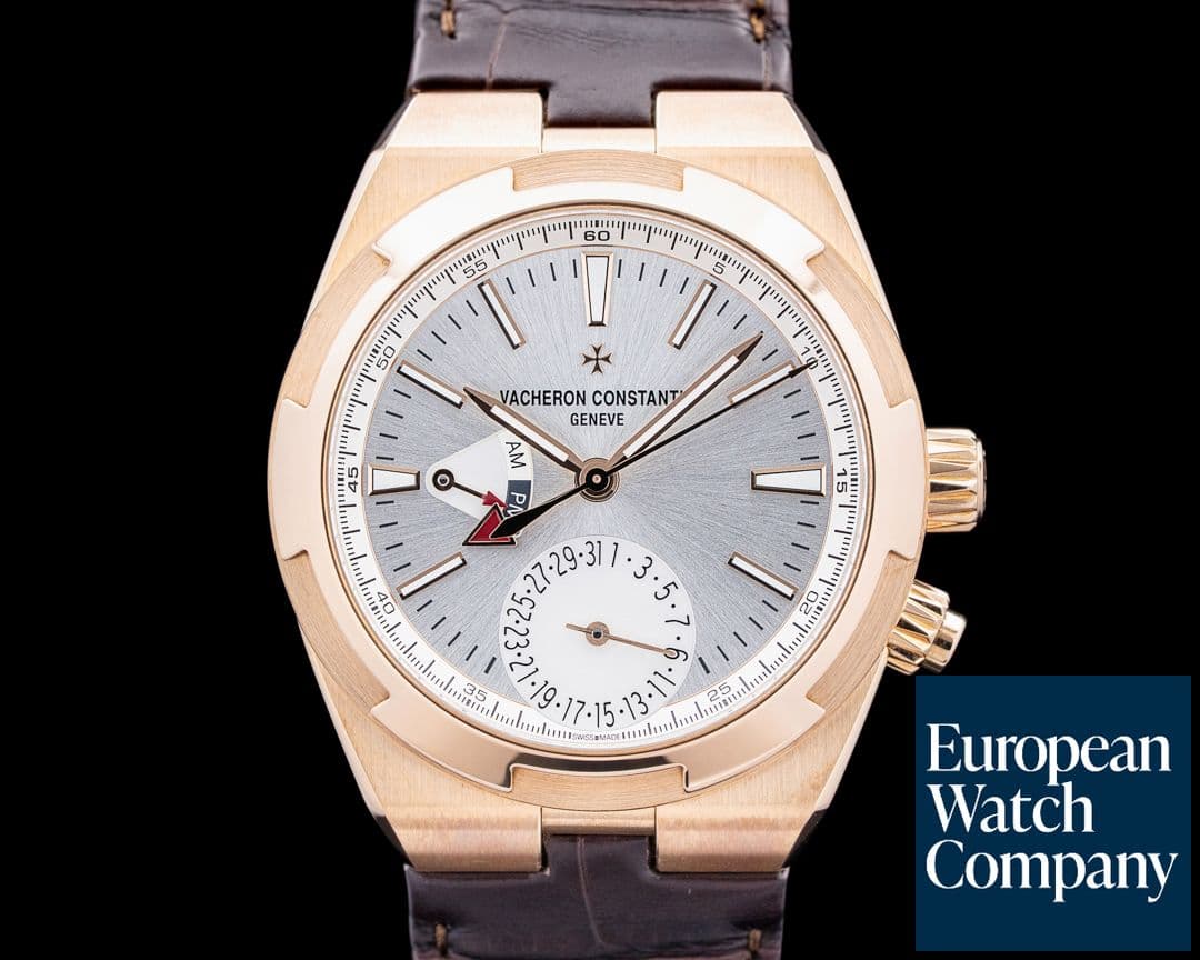 Image of Vacheron Constantin 7900V Overseas Dual Time 18K Rose Gold Silver Dial