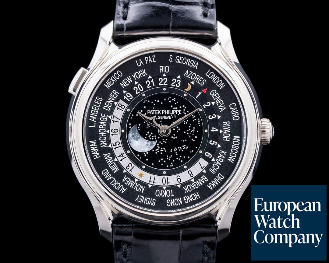 Image of Patek Philippe 5575G  175th Anniversary World Time Moonphase 18K White Gold  Black Dial