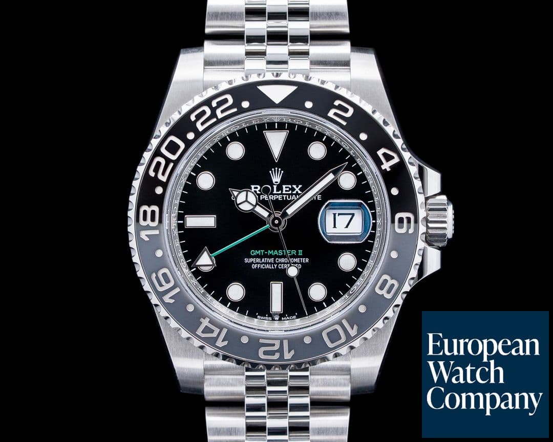 Image of Rolex 126710GRNR GMT-Master II "Bruce Wayne" SS Black Dial