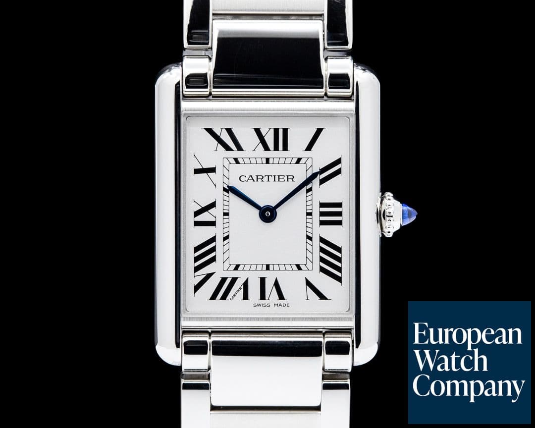Image of Cartier WSTA0122 Tank Must SolarBeat SS Silver Dial