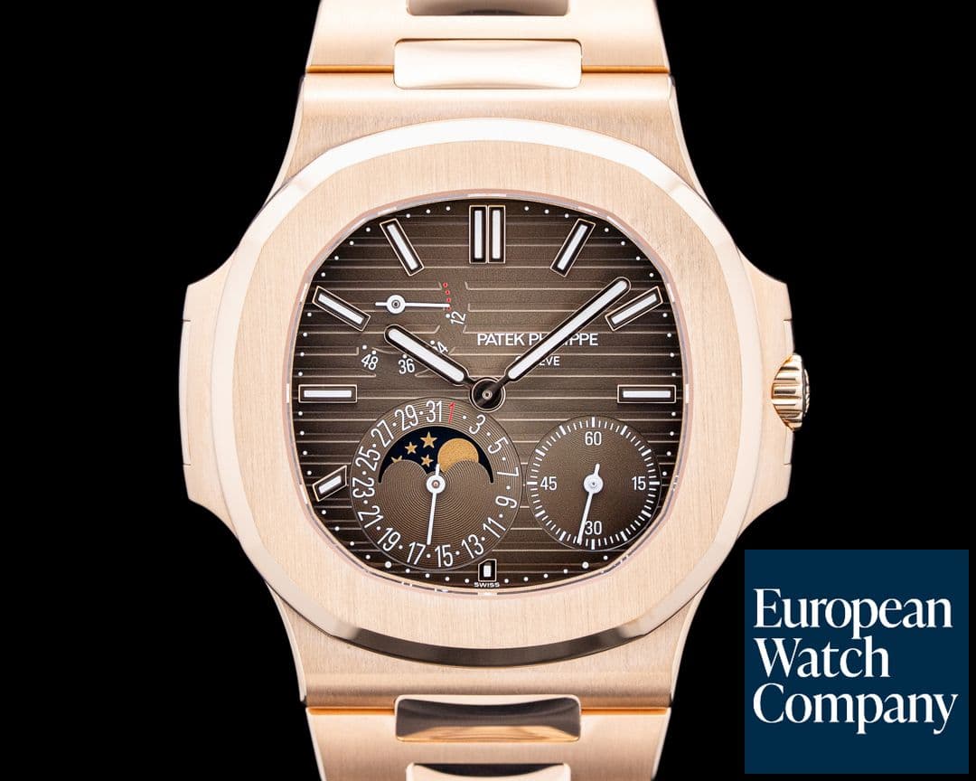 Image of Patek Philippe 5712 Nautilus 18K Rose Gold Brown Sunburst Black-Gradient Dial 2025