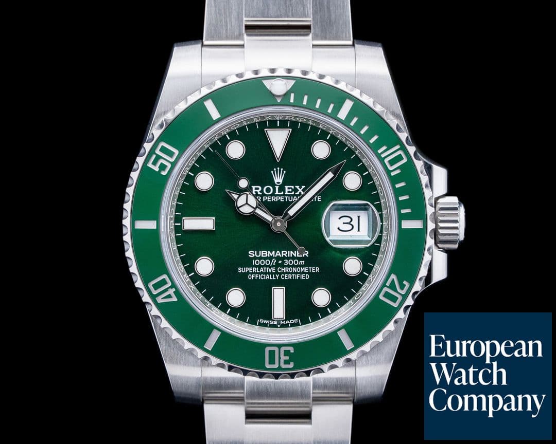 Image of Rolex 116610LV Submariner Date "Hulk" SS Green Dial
