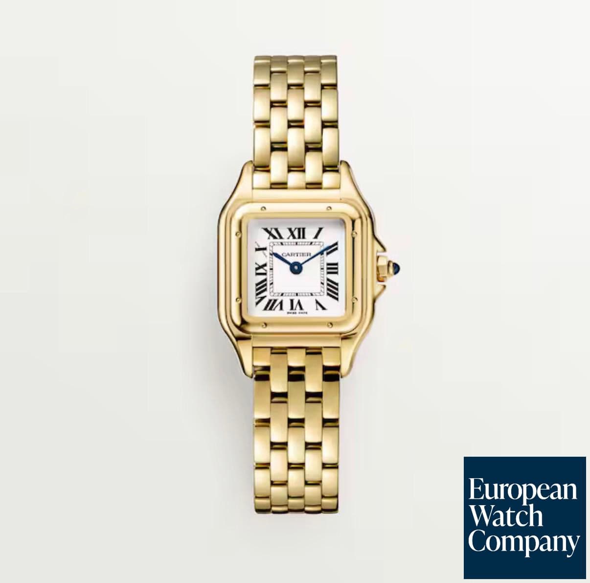 Image of Cartier WGPN0059 Panthere de Cartier Small 18K Yellow Gold Silver Dial