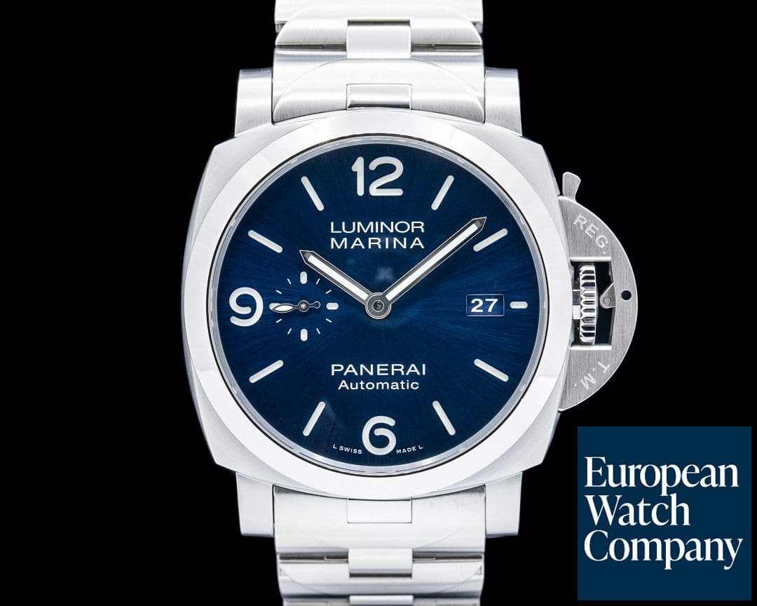 Image of Panerai PAM01316 Luminor Marina "Specchio Blu" SS Blue Dial