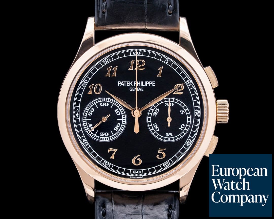 Image of Patek Philippe 5170R Chronograph 18K Rose Gold Black Dial