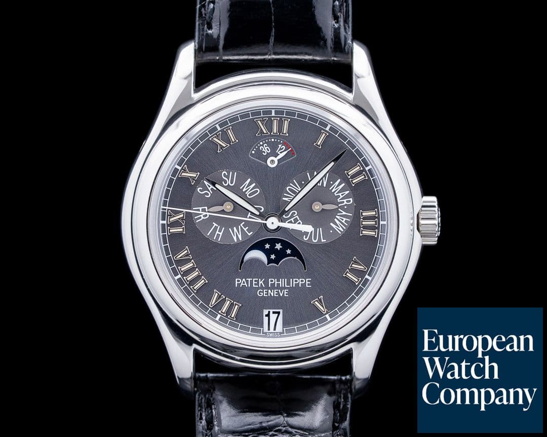 Image of Patek Philippe 5056P Annual Calendar Moon Phase Platinum Gray Dial