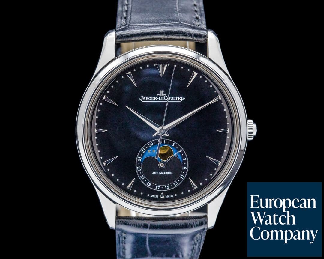 Image of Jaeger LeCoultre Q1368470 Master Ultra Thin Moonphase SS Black Dial