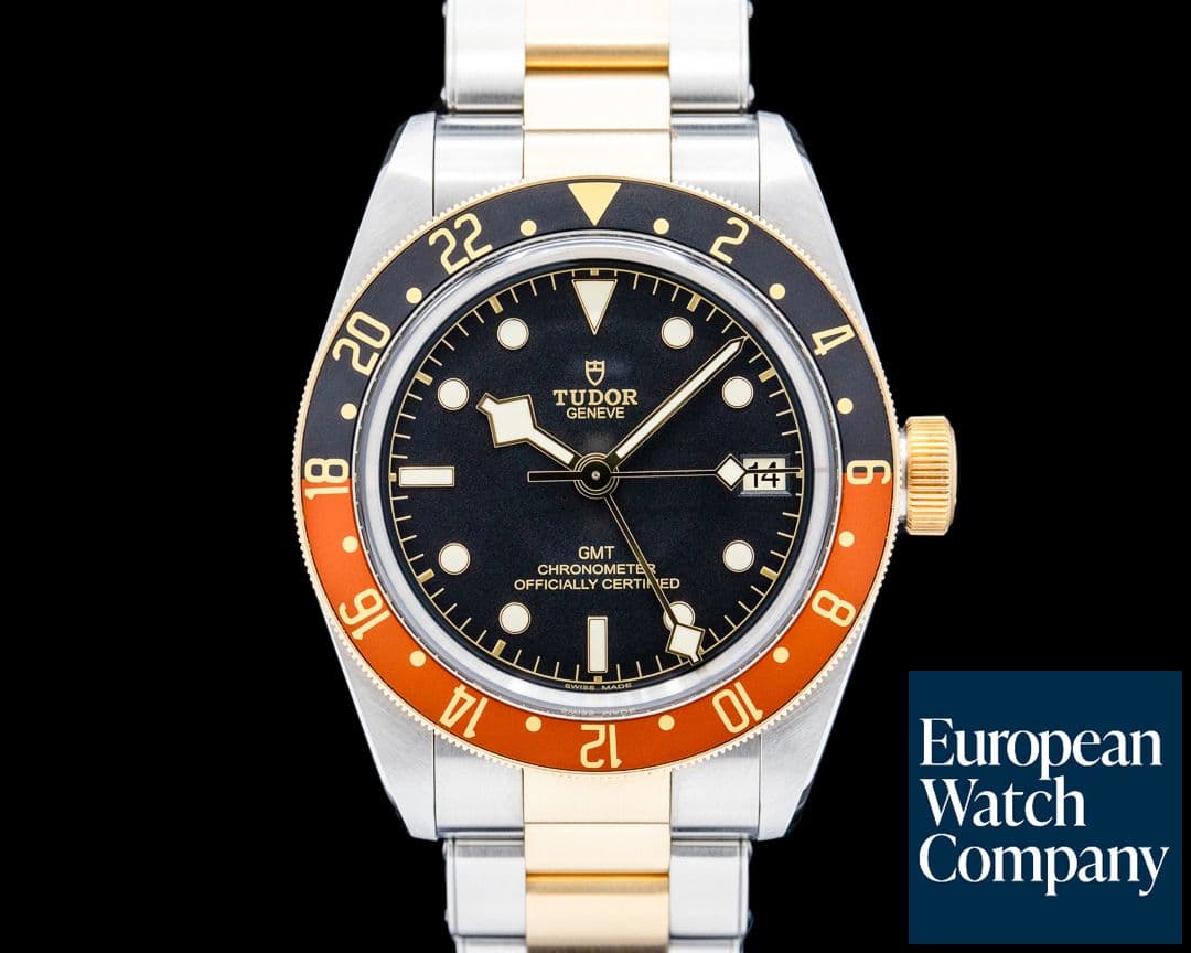 Image of Tudor 79833MN Black Bay GMT S&G 18K YG / SS Black Dial