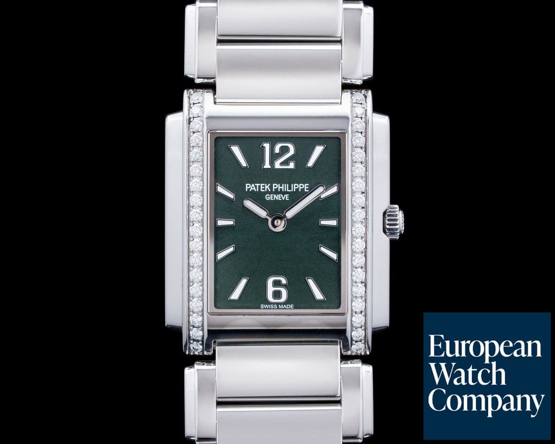 Image of Patek Philippe 4910 Twenty4 SS Diamond Bezel Green Dial