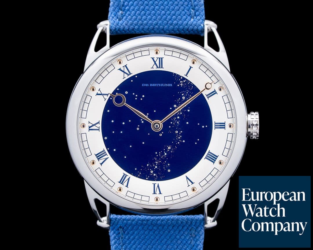 Image of De Bethune DB25VTIS3 Starry Varius Blue Titanium Blue Dial