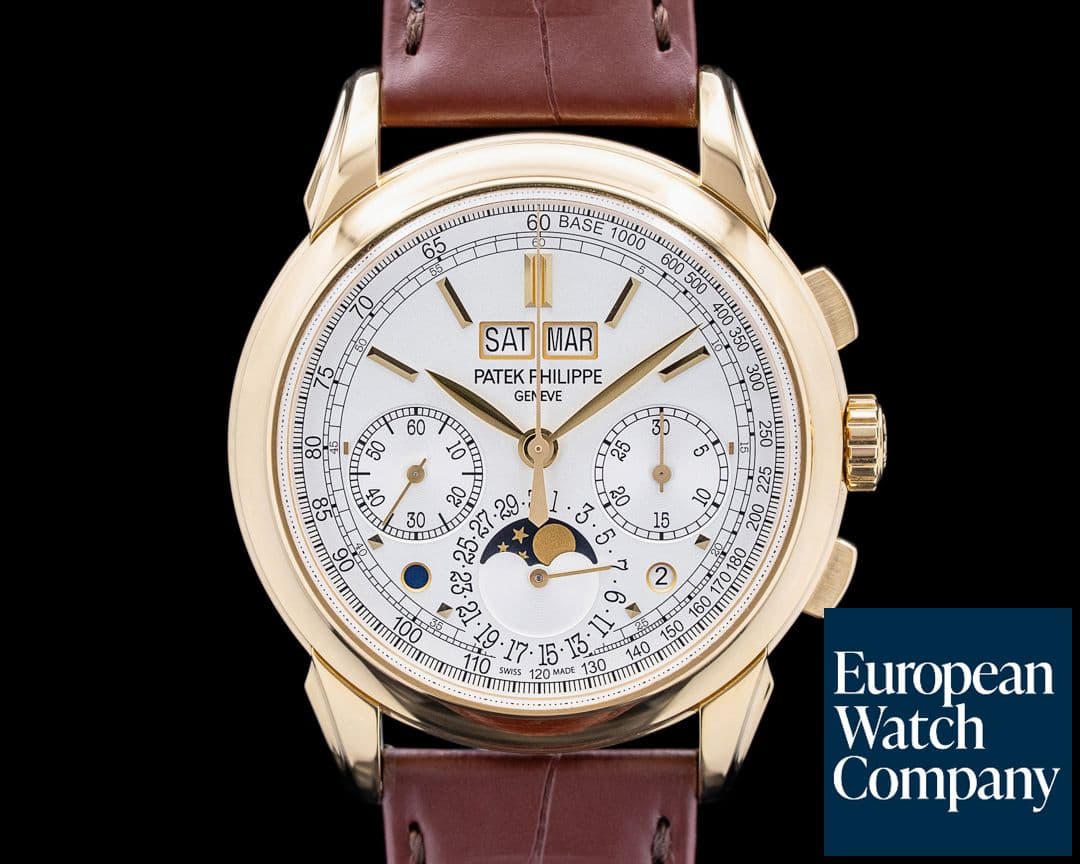 Image of Patek Philippe 5270J Perpetual Calendar Chronograph 18K Yellow Gold Silver Dial