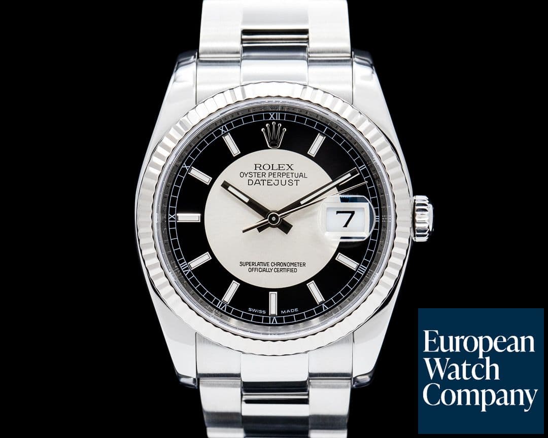 Image of Rolex 116234 Datejust 36 SS Black Tuxedo Dial