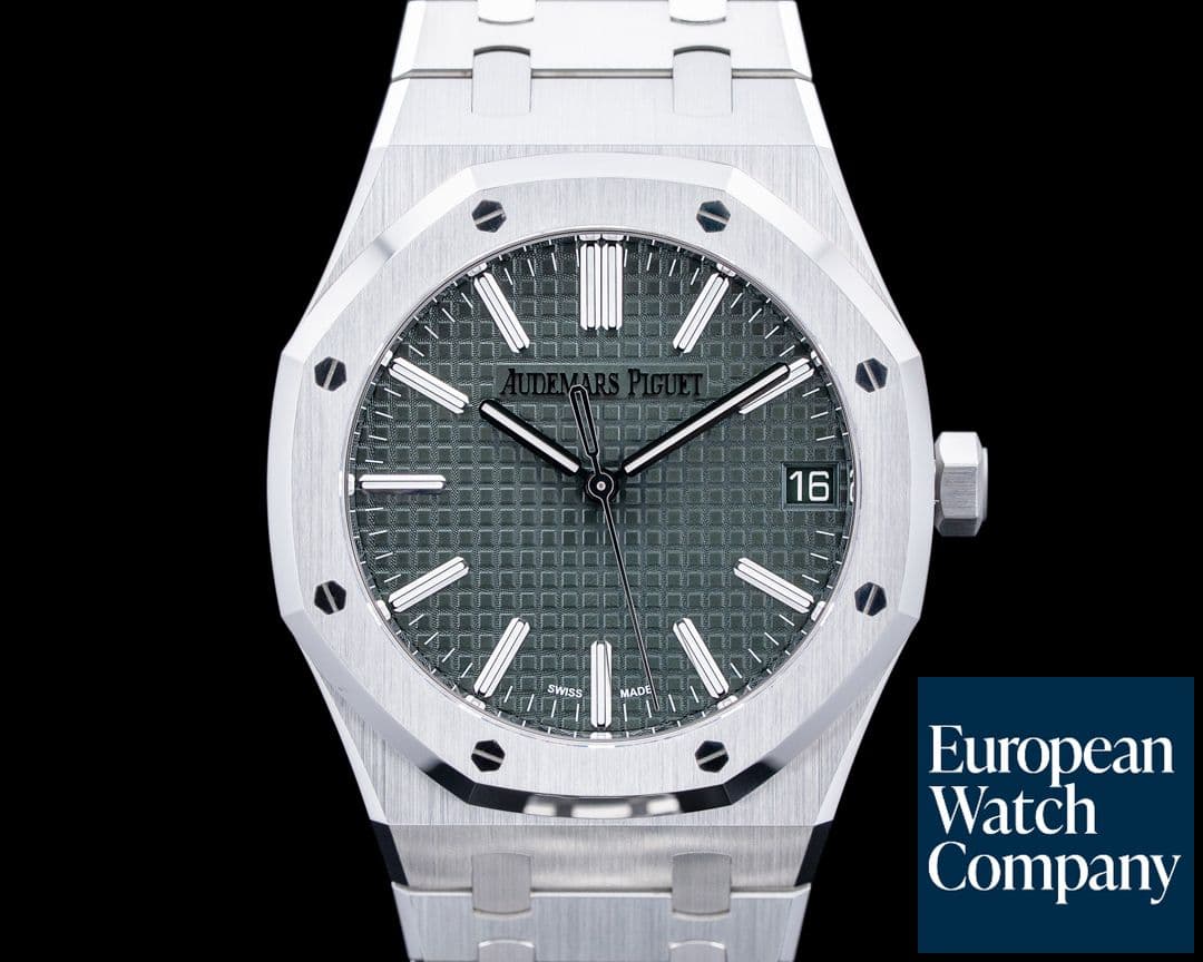 Image of Audemars Piguet 15510ST Royal Oak SS Green Dial