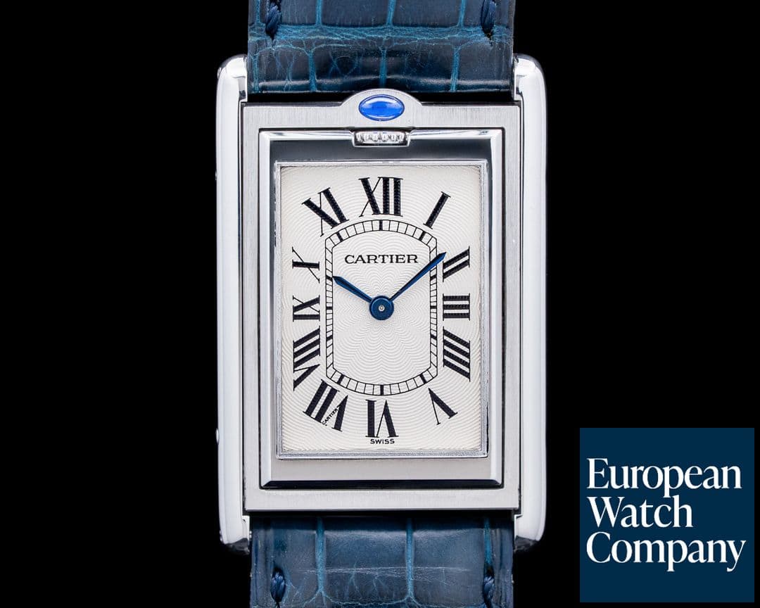 Image of Cartier 2390 Tank Basculante SS Cream Dial
