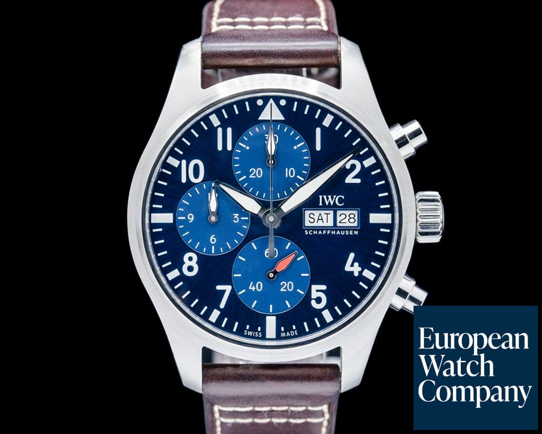 Image of IWC IW388101 Pilot's Watch Chronograph 41MM SS Blue Dial