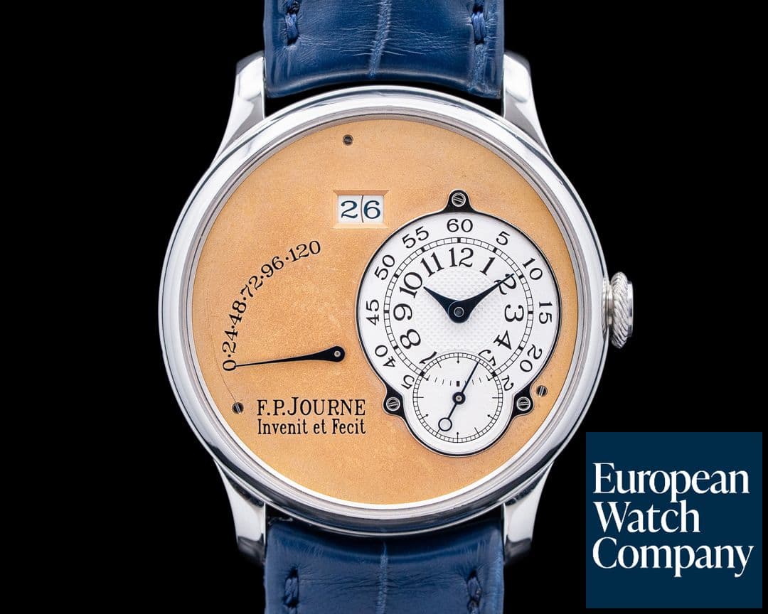 Image of F.P. Journe Octa Reserve de Marche Platinum 38mm Brass Movement "Peach" Dial 2002