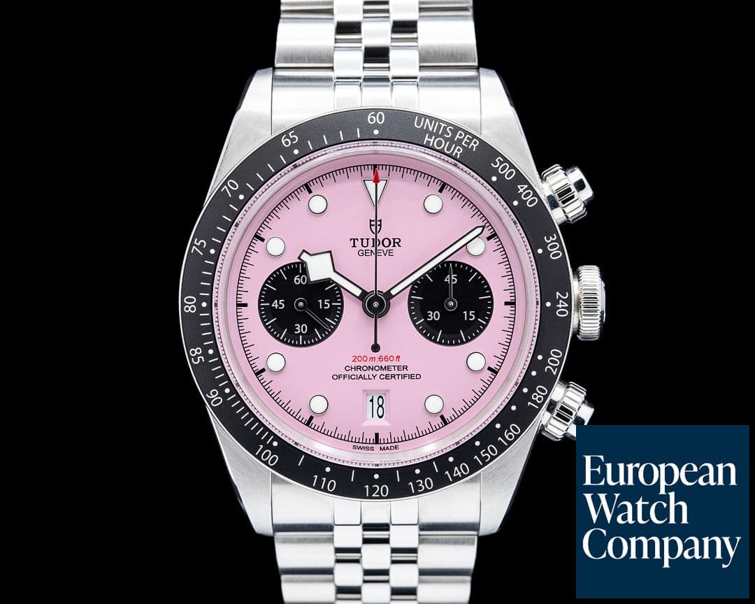 Image of Tudor 79360N Black Bay Chrono SS Pink Dial