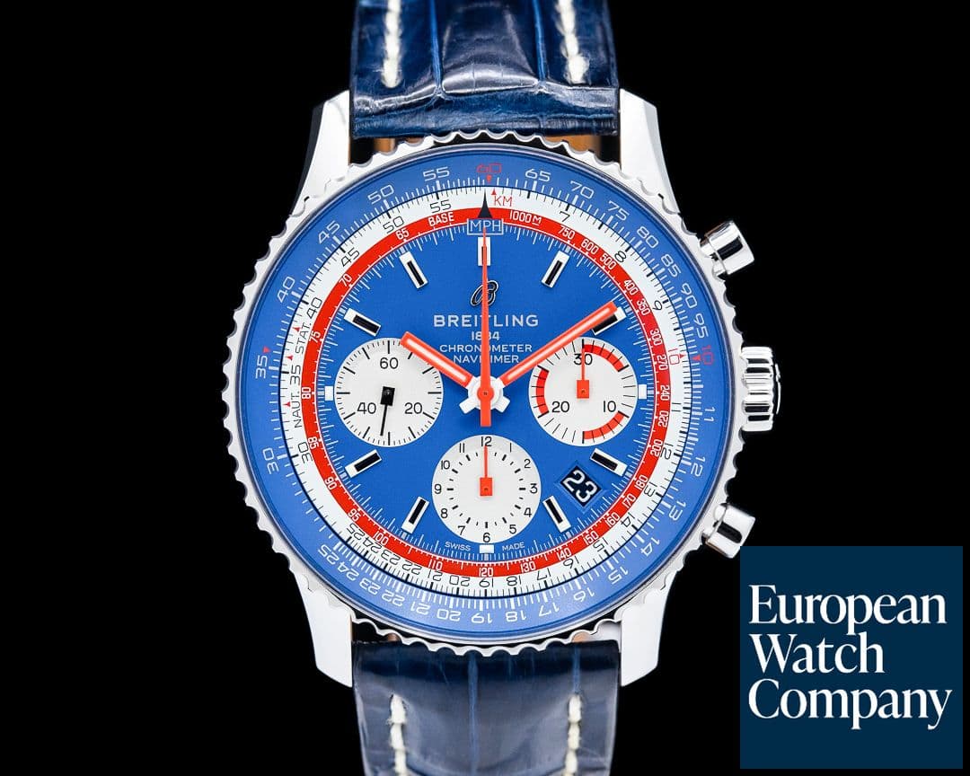 Image of Breitling Navitimer B01 Chronograph 43 Pan Am SS Blue Dial