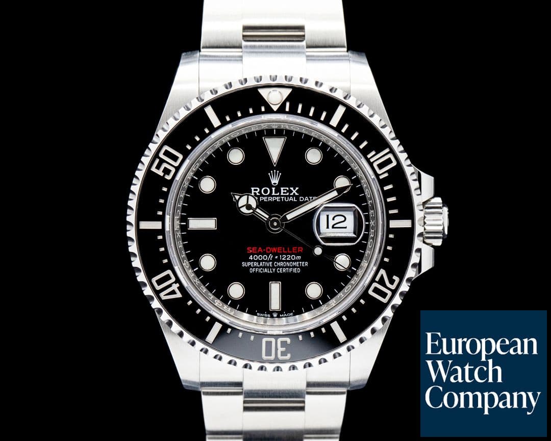 Image of Rolex 126600 Sea Dweller RED 50th Anniversary SS Black Dial