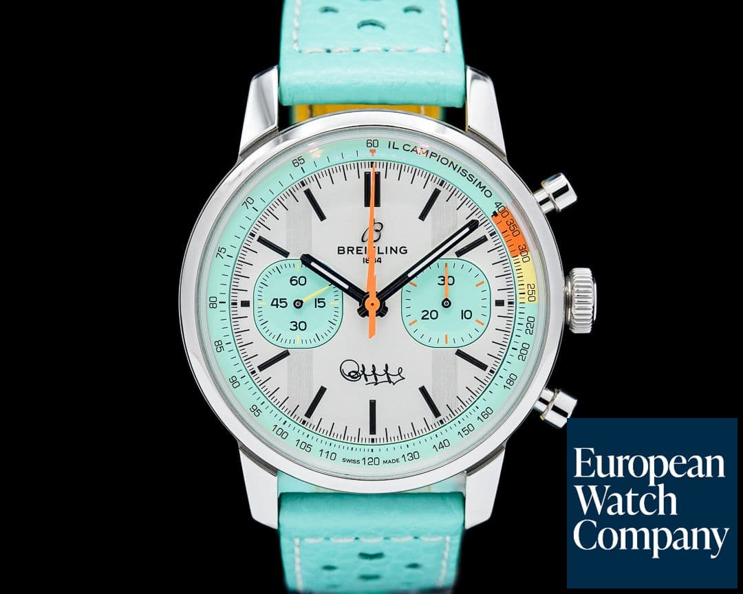 Image of Breitling AB0176 Top Time B01 Fausto Coppi SS White Dial LIMITED