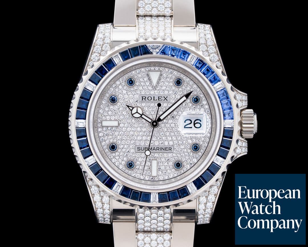Image of Rolex 116659SABR Submariner Date 18K White Gold Sapphire / Diamond Dial