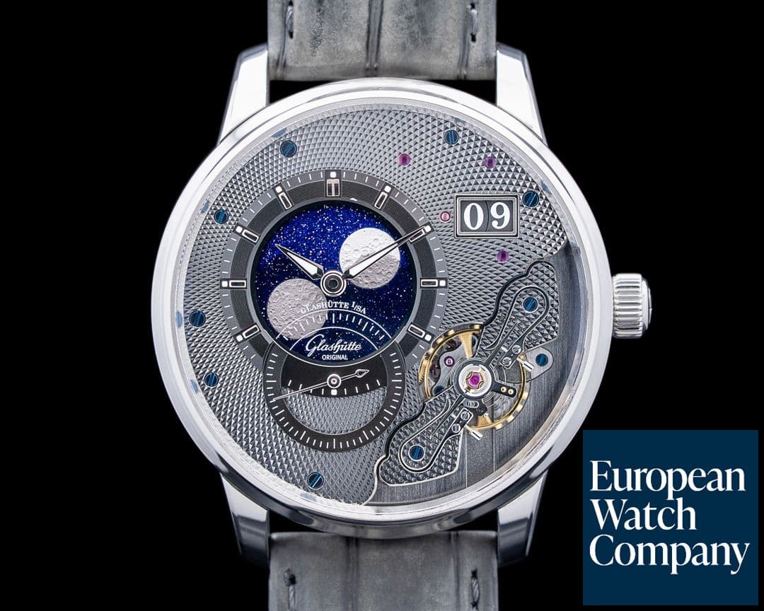 Image of Glashutte Original PanoLunarInverse Platinum Black Dial LIMITED 2025