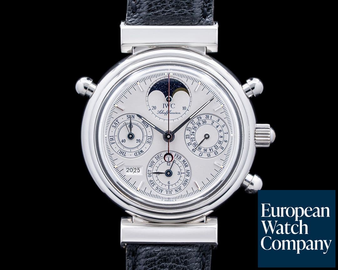 Image of IWC 3751 Da Vinci Perpetual Calendar Rattrapante Platinum Gray Dial